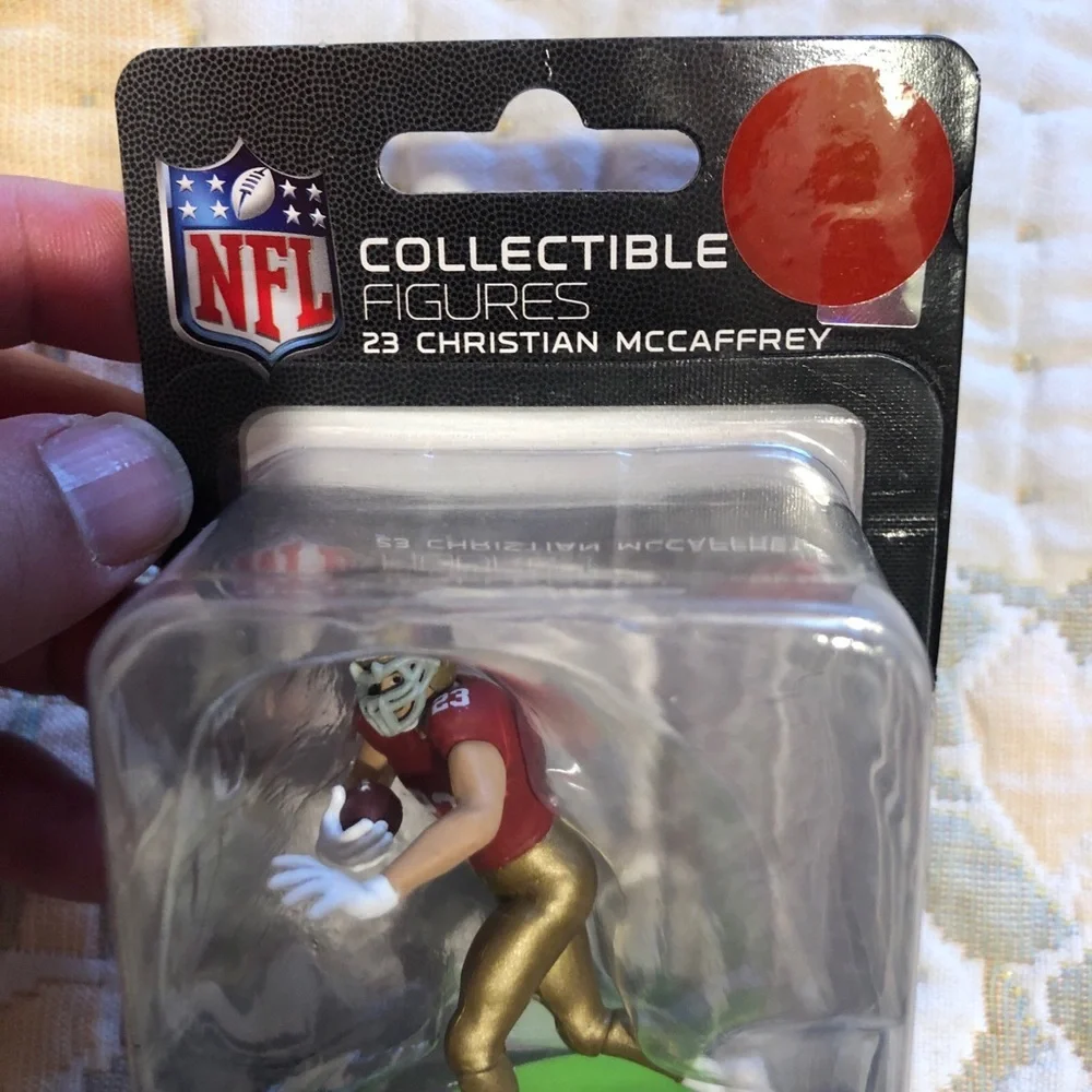NFL Excite Series 1 Collectible 2.5" Mini Figure CHRISTIAN MCCAFFREY - NEW - Picture 2 of 6